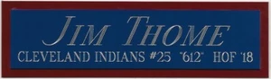 JIM THOME CHICAGO WHITE SOX NAMEPLATE FOR AUTOGRAPHED SIGNED Baseball JERSEY - Picture 1 of 3