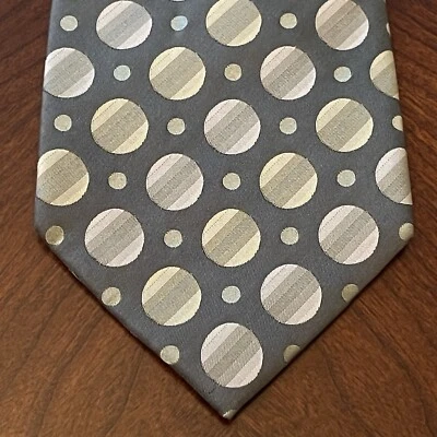 Corbata de cuello Geoffrey Beene verde hecha a mano 100 % seda para hombre hecha en China Foto 1 de 4