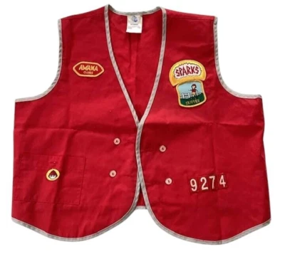 Awana Sparks Vest XL Badges Skipper Red Uniform Awards Children Youth Church - Image 1 of 4