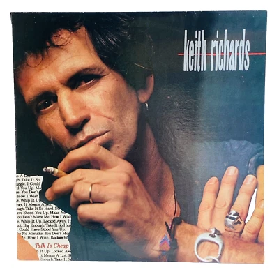 Keith Richards - Talk Is Cheap 1988 Virgin AU Pressing 12" Vinyl LP #V2554 - Image 1 of 4