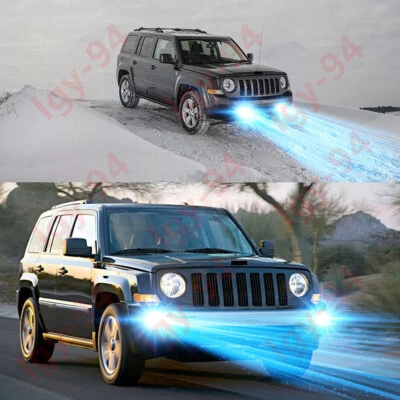 Bombilla antiniebla LED GJ para Jeep Patriot 2010 2011 2012 2013 2014-2017 - 2 piezas 8000K Foto 1 de 4