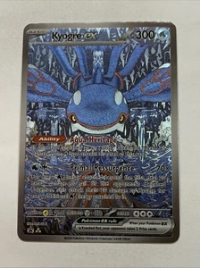 Ancient Kyogre Ex Pokemon Foil Card Holo Anime Promo Full Art Black Star Rare - Picture 1 of 11