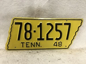 Vintage 1948 Tennessee License Plate ~ Repaint - Picture 1 of 2