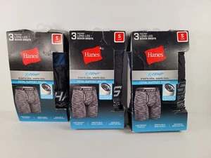 3 Hanes Men's Small X-TEMP  Cool Boxer Briefs 3-Pack Tagless Regular Length Mesh - Picture 1 of 5