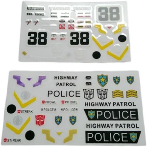 Ocean Studio Detail Decals for Earthrise Prowl Bluestreak Smokescreen,in stock - Picture 1 of 2