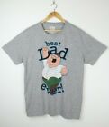Family Guy Peter Griffin T Shirt - Sz L Heather Grey - Best Dad Ever Unisex Men
