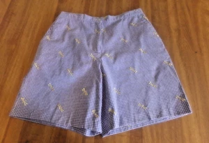 12 Pantalones Cortos Bermudas Mujer - Marca Lilys of Beverly Hills - Azul Guinga Libélula - Imagen 1 de 8