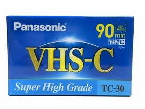Panasonic VHS-C Super High Grade TC-30 90 Minute Compact Video Cassette  - Picture 1 of 4