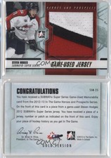 2012-13 ITG Heroes and Prospects Gold Jersey Steven Hodges #SSM-25