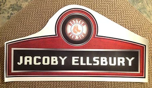Red Sox Jacoby Ellsbury Nameplate FATHEAD 26" x 13" Vinyl MLB Wall Graphics - Photo 1/1