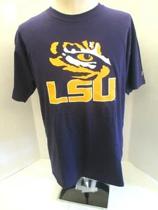 L.S.U. Tigers Football Big Graphic Men's Large Purple Tee Shirt-NEW W/Tag - Picture 1 of 6