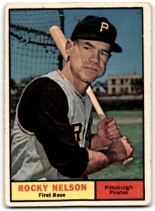 1961 Topps Rocky Nelson Pittsburgh Pirates #304