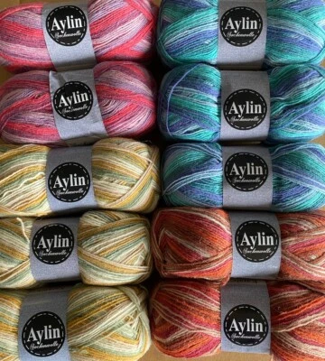 1 Kg Sockenwolle Garnpakete WolleWollpaket Paket 4fach - Bild 1 von 2