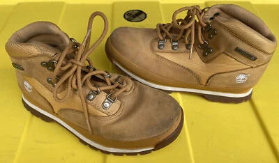 Timberland Euro Hiker Botas al Aire Libre Bronceado Trigo Nubuck Niños Junior 96975 Talla 3.5 Foto 1 de 4