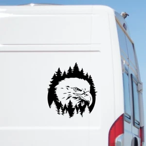 Adesivo Aquila Auto Caravan Camper Furgone Grande Campeggio Decalcomania - Foto 1 di 7