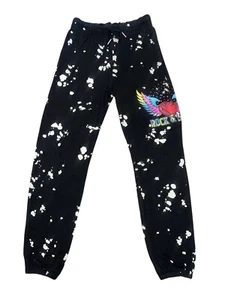 Flowers By Zoe Girls Bleached Rhinestone Rock & Love Sweatpants M(8-10) - Picture 1 of 4