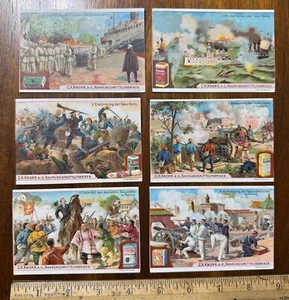 Set 6 trade cards Knorr food Boxer Rebellion Series Peking China War German - Picture 1 of 2