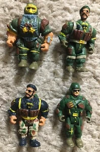 Vintage Military Muscle Men Mini Figures Action Figures Lot Of 4 (#7) - Picture 1 of 2