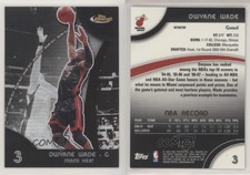 2007-08 Topps Finest Black Refractor /75 Dwyane Wade #3 HOF