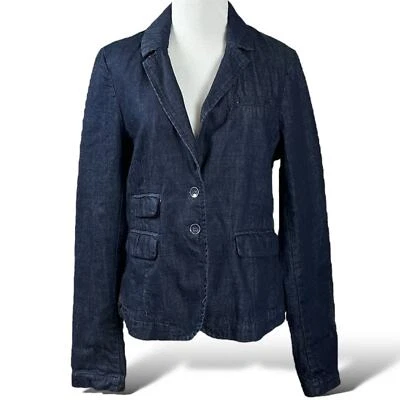 Chaqueta Blazer Anthropolige Pilcro Denim Dos Botones Talla Mediana Nueva con Etiquetas Nueva  Foto 1 de 4