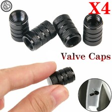 4x Black Wheel Tyre Tire Valve Stems Air Dust Cover Screw Cap Car Truck Bike Hot