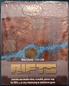 Rifts - Wasteland/Ley Line Double-sided Poster Map - Picture 1 of 2