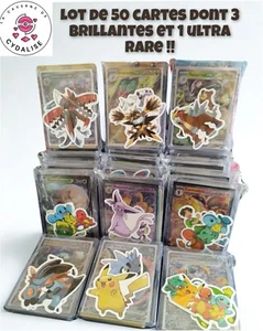 Konvolut 50 Karten DE + 1 Ultra Rare + 3 Brillanten + Aufkleber - Bild 1 von 2