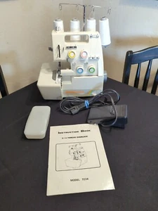 Macchina da cucire overlock Serger bianco SpeedyLock 7234 completamente testata - Foto 1 di 11