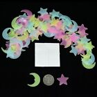 Glow In The Dark Stickers Decor Plastic Stars Removable Fun Ceiling Living