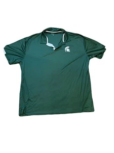Polo Colosseo Michigan State Spartans verde poliestere manica corta uomo 5XL - Foto 1 di 6