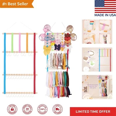 Porta diadema bebé - Organizador de accesorios para el cabello - Decoración colgante de pared para niñas Foto 1 de 4