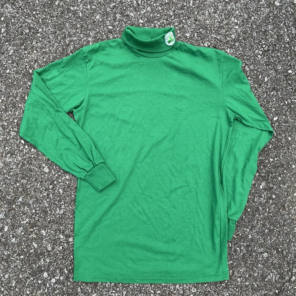 Vintage Años 90 Majestuoso NBA Boston Celtics Logo Bordado Cuello Alto L Foto 1 de 4