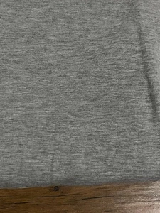 Heather Grey Cotton Jersey Knit Fabric 60"x130" - Picture 1 of 9