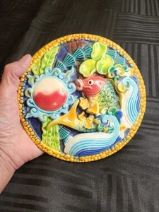 Hermoso azulejo Koi vintage - Imagen 1 de 3