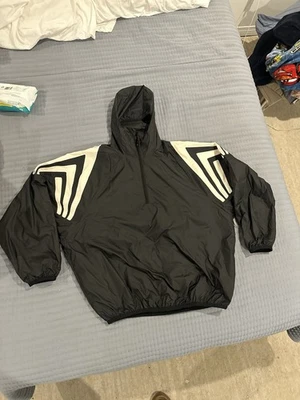 Adidas x страх Божий Athletics Adi нации половина молнии куртка черный средний IS5299 - Изображение 1 из 4