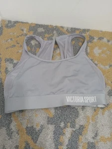 Victoria Secret Sport Bra "The Player" Sz Small Grey - Picture 1 of 5