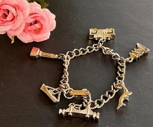 Charming Vintage San Francisco Charm Bracelet Souvenir - Picture 1 of 10