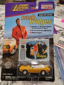 Johnny Lightning NASH BRIDGES 71 Hemi Cuda Don Johnson Hollywood On Wheels READ - Picture 1 of 3