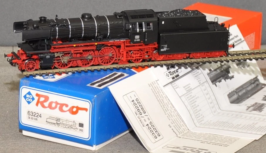 Roco 63224 Dampflok  BR 23 035  DB  schwarz  mit DSS  DC  neuwertig  OVP  H0 - Bild 1 von 1