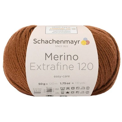 SCHACHENMAYR WOLLE MERINO EXTRAFINE 120 SCHOKO 50g HANDSTRICKGARN 100g/12,98€ - Bild 1 von 2