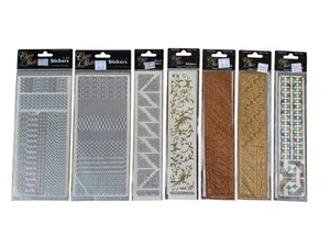 Stampendous Class A Peel Stickers Lot Butterfly Hearts Borders Corners Circles - Picture 1 of 5