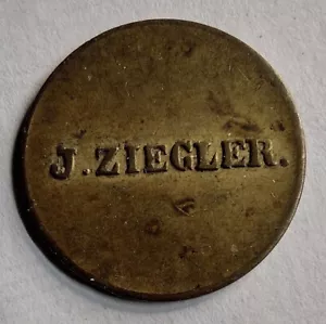 1800's Johannes Ziegler Wilhelmsdorf Knabeninstitut German Token - Picture 1 of 2