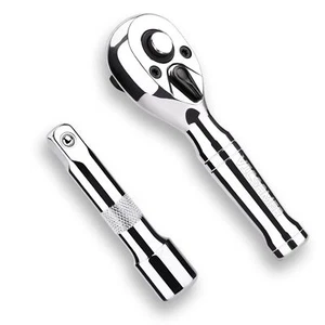 Stubby Set Cricchetto - Manico a Cricchetto 3/8" con Barre di Prolunga Regalo per... - Foto 1 di 7