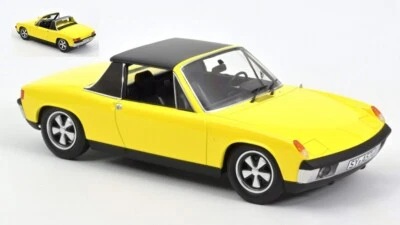 MODELLINO AUTO STATICO NOREV VW PORSCHE 914-6 1973 GIALLO MODELLISMO SCALA 1:18 - Immagine 1 di 4