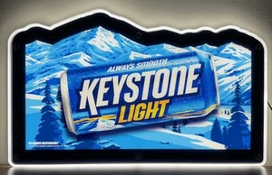 Keystone Light Always Smooth LED beleuchtetes Bewegungsschild 19 x 12 - Neu im Karton - Bild 1 von 8