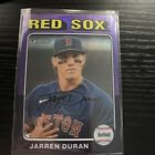 2024 Topps Heritage Purple Hot Box Parallel Jarren Duran Boston Red Sox SP  #83