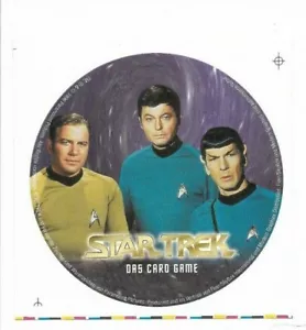 ULTRA RARE GERMAN Skybox/Modern Graphics Star Trek The Card Game Promo Sticker - Picture 1 of 1