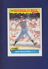 Bert Blyleven HOF 1986 Fleer Baseball's Best #1 (NM+)(OC) Minnesota Twins