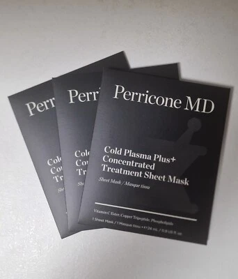 Perricone MD Treatments Cold Plasma Plus+ Concentrated Treatment 3x  Sheet Mask. - image 1 of 3