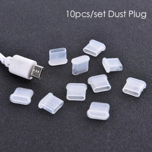 10X Type-C Dust Plug USB Charging Port Protector Silicone Cover for Smart Ph-$i - Photo 1/12
